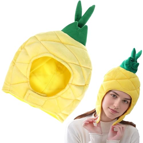 Hbbgdiy Ananashut realistisch 14x10 Plüschfruchtmütze mit Befestigungsband Baumwollgefüllte einzigartige und entzückende Kappe für Karneval, Halloween -Kostüm, Cosplay -Party Hbbgdiy Ananashut realistisch 14x10 Plüschfruchtmütze mit Befestigungsband Baumwollgefüllte einzigartige und entzückende Kappe für Karneval, Halloween -Kostüm, Cosplay -Party von Hbbgdiy