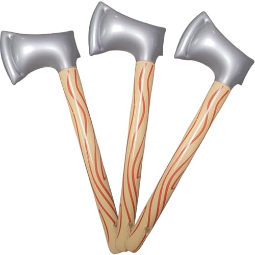 Hbbgdiy Aufblasbares AX 3PCS 23 Zoll Realistische, durchlaufsichere PVC -PVC -aufblasbare Spielzeug mit Ventil Handheld Leichtes Halloween -Requisiten für Cospaly, Parteigunst von Hbbgdiy