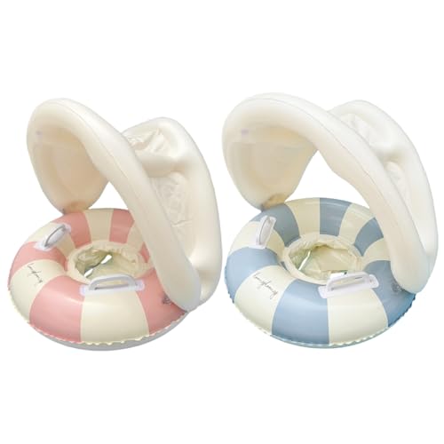 Hbbgdiy Baby Float mit Baldachin, aufblasbar, weich bequem Dicker, sicheres Babyschwimmen mit abnehmbarem Baldachin und Griff für Mädchen Jungen 0-4 Jahre, Stil 2 Hbbgdiy Baby Float mit Baldachin, aufblasbar, weich bequem Dicker, sicheres Babyschwimmen mit abnehmbarem Baldachin und Griff für Mädchen Jungen 0-4 Jahre, Stil 2 von Hbbgdiy