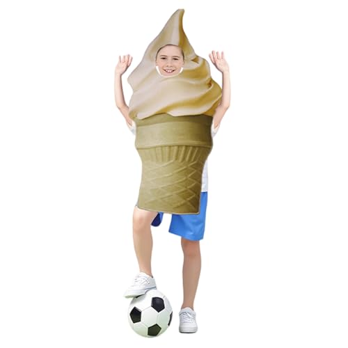 Hbbgdiy Eiskostüm, Simulation Eiscreme Party Haut-freundlich und Komfort Spaß Halloween Kostüme für Cosplay Weihnachtsleistung, von Hbbgdiy