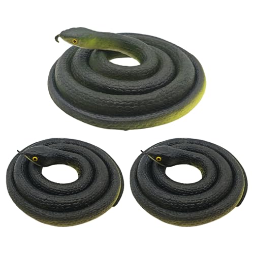 Hbbgdiy Falsche Schlange, 3pcs elastische realistische Gummischlangen Python Tierfiguren Streichprops Pädagogikspielzeug für Geburtstagsfeier Geschenk oder Aprilscherz Tag Hbbgdiy Falsche Schlange, 3pcs elastische realistische Gummischlangen Python Tierfiguren Streichprops Pädagogikspielzeug für Geburtstagsfeier Geschenk oder Aprilscherz Tag von Hbbgdiy