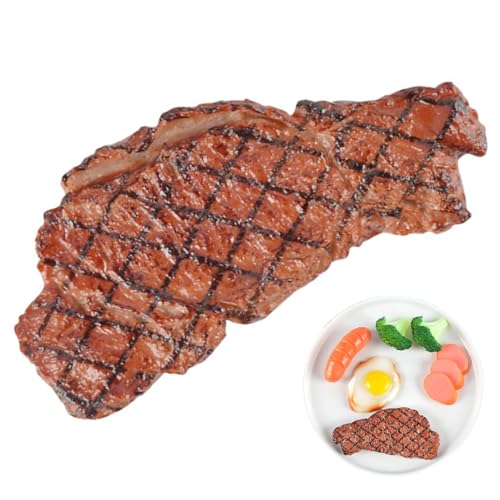Hbbgdiy Gefälschtes Steak 6x3 Zoll PVC Gegrilltes falsches Fleisch mit Rhombusmuster DIY -freundliches realistisches Essen zur Ausstellung, Foto -Requisite, vorgetäuschtes Spiel Hbbgdiy Gefälschtes Steak 6x3 Zoll PVC Gegrilltes falsches Fleisch mit Rhombusmuster DIY -freundliches realistisches Essen zur Ausstellung, Foto -Requisite, vorgetäuschtes Spiel von Hbbgdiy