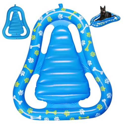 Hbbgdiy Hundepool Float, 47 x 36 Zoll PVC aufblasbarer Hund Floatie, Punktionsschutz Haustierpool Float für Lake River Hbbgdiy Hundepool Float, 47 x 36 Zoll PVC aufblasbarer Hund Floatie, Punktionsschutz Haustierpool Float für Lake River von Hbbgdiy