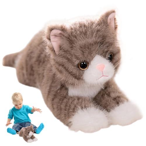 Hbbgdiy Katzenplüsch, entzückende Lügen ausgestopfte Tiere, spielerische Leichtigkeit und Begleitkatze Spielzeug Plüsch für Zuhause, Auto, Reisen Hbbgdiy Katzenplüsch, entzückende Lügen ausgestopfte Tiere, spielerische Leichtigkeit und Begleitkatze Spielzeug Plüsch für Zuhause, Auto, Reisen von Hbbgdiy