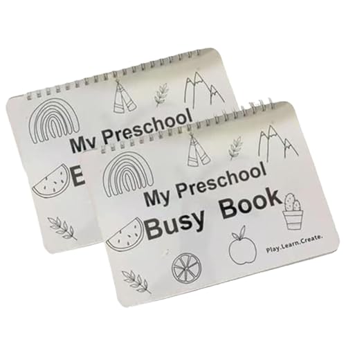 Hbbgdiy Kleinkind -Besetzte Buch 2 Set 12 Theme Developmental Coil Binding geschäftiges Buch mit Accessoires Kleinkind Bücher für Vorschullern, Kindergartenlernen, Homeschool, No Pen. Hbbgdiy Kleinkind -Besetzte Buch 2 Set 12 Theme Developmental Coil Binding geschäftiges Buch mit Accessoires Kleinkind Bücher für Vorschullern, Kindergartenlernen, Homeschool, No Pen. von Hbbgdiy