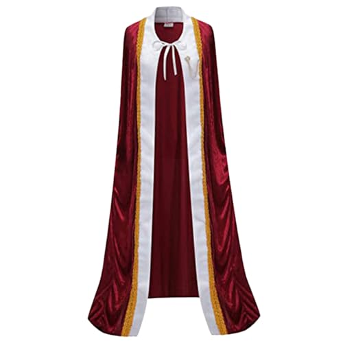 Hbbgdiy König Cape, Noble King Kostüm für Männer und Frauen, Erwachsene Königin Cape Robe für Halloween, Weihnachten, Geburtstagsfeier, Schulaktivitäten, L. Hbbgdiy König Cape, Noble King Kostüm für Männer und Frauen, Erwachsene Königin Cape Robe für Halloween, Weihnachten, Geburtstagsfeier, Schulaktivitäten, L. von Hbbgdiy