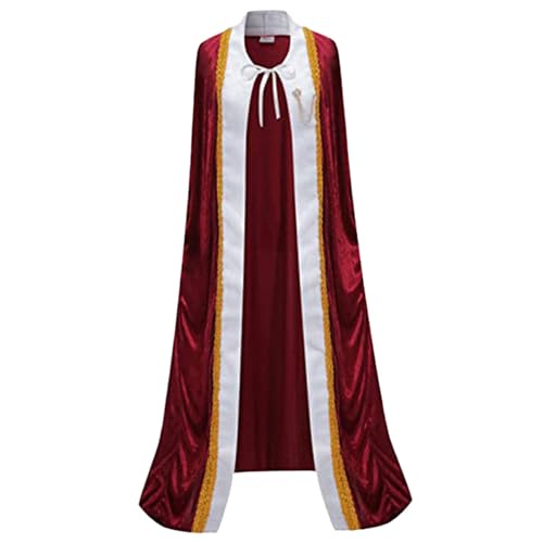 Hbbgdiy König Cape, Noble King Kostüm für Männer und Frauen, Erwachsene Königin Cape Robe für Halloween, Weihnachten, Geburtstagsfeier, Schulaktivitäten, s Hbbgdiy König Cape, Noble King Kostüm für Männer und Frauen, Erwachsene Königin Cape Robe für Halloween, Weihnachten, Geburtstagsfeier, Schulaktivitäten, s von Hbbgdiy