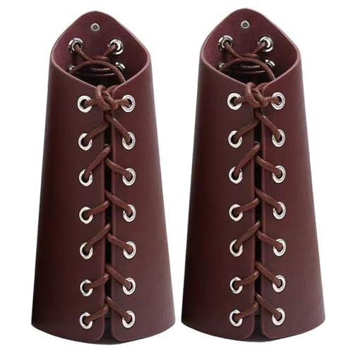 Hbbgdiy Lederbracer 2pcs Verstellbare mittelalterliche Handschuhwaren Vintage Arm Guards für Männer und Frauen, Halloween -Kostüm -Cosplay -Accessoires und Party -Rollenspieldekoration Hbbgdiy Lederbracer 2pcs Verstellbare mittelalterliche Handschuhwaren Vintage Arm Guards für Männer und Frauen, Halloween -Kostüm -Cosplay -Accessoires und Party -Rollenspieldekoration von Hbbgdiy