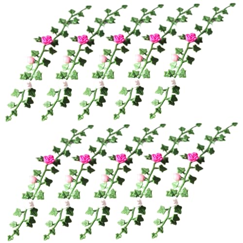 Hbbgdiy Miniaturblumen, 10pcs 1:12 Simulation Dollhouse -Pflanzen, PVC Dollhouse Miniaturen, Feengartenblumen für DIY, Handwerk, Landschaft von Hbbgdiy