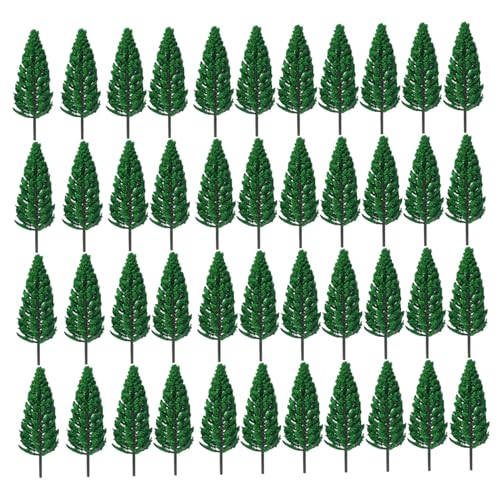 Hbbgdiy Modellbäume, 40pcs künstliche Kunststoff-Miniaturbäume, wartungsarme dekorative Architekturanlage für DIY-Handwerksgebäude Modelllandschaftslandschaft Landschaft von Hbbgdiy