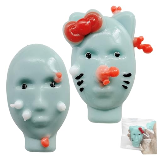 Hbbgdiy Pickle Popping Toy, 2pcs Seltsame Alien Pickple Poping Fidget Toy mit Füllstoffwerkzeugen, Neuheit Stressabbauwerkzeuge für Partygunst, Geschenke, Schulprämien von Hbbgdiy