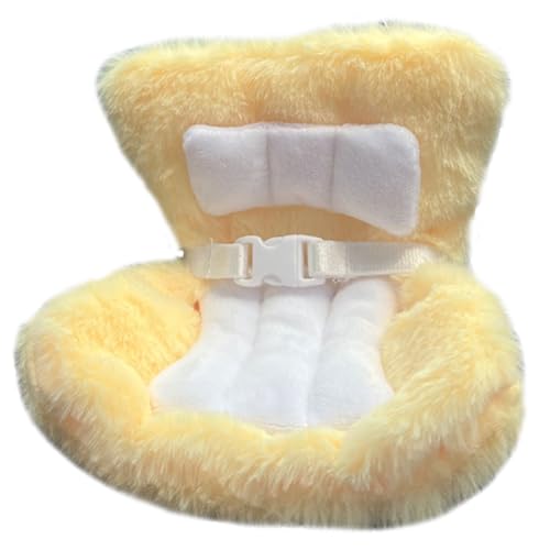 Hbbgdiy Puppenautossitz, weicher pelziger Plüsch süßes Babypuppenautos Sitz mit Sicherheitsgürtel funktional Hbbgdiy Puppenautossitz, weicher pelziger Plüsch süßes Babypuppenautos Sitz mit Sicherheitsgürtel funktional von Hbbgdiy