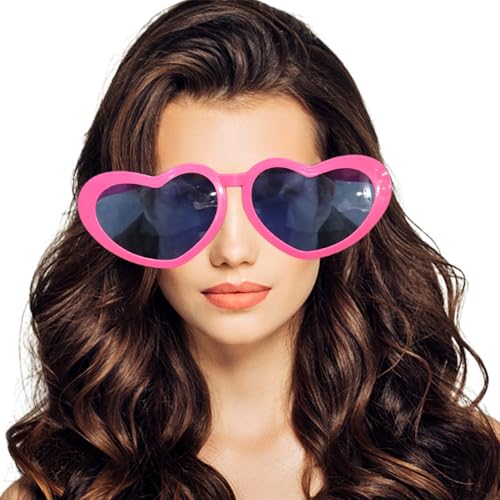 Hbbgdiy Riesige Sonnenbrille, 10, 2 x 3, 5 Zoll herzförmige lustige Brille Plastik -Jumbo -Sonnenbrille für Cosplay -Foto -Requisiten Partyzubehör Hbbgdiy Riesige Sonnenbrille, 10, 2 x 3, 5 Zoll herzförmige lustige Brille Plastik -Jumbo -Sonnenbrille für Cosplay -Foto -Requisiten Partyzubehör von Hbbgdiy