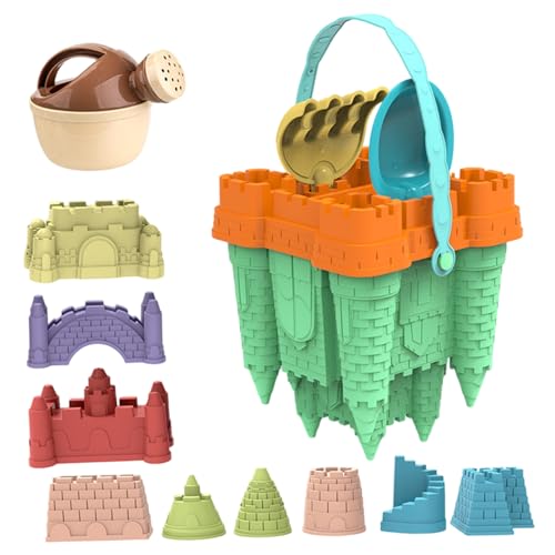 Hbbgdiy Sandburg Gebäude Kit, 14pcs/Set Plastikstrandspielzeug mit Sandburg Schaufel, tragbare Sandbox -Spielzeug für Kindergeschenke Hbbgdiy Sandburg Gebäude Kit, 14pcs/Set Plastikstrandspielzeug mit Sandburg Schaufel, tragbare Sandbox -Spielzeug für Kindergeschenke von Hbbgdiy