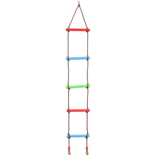 Hbbgdiy Seilleiter für Kinder, 6 -Fuß -Seile Klettern Spielzeug Stabiler Plastik & Nylon ideal für Schwung, Außen, Baumhaus, Spielplatz Hbbgdiy Seilleiter für Kinder, 6 -Fuß -Seile Klettern Spielzeug Stabiler Plastik & Nylon ideal für Schwung, Außen, Baumhaus, Spielplatz von Hbbgdiy