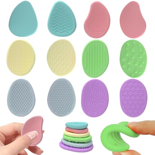 Hbbgdiy Sensorische Steine 12pcs Verschiedene Textur- und Form -Silikon -Sorge -Stein für beruhigende, unterhaltsame und Stressbekämpfung, farbenfrohe Flexible ruhige Zappelspielzeug für Kinder Hbbgdiy Sensorische Steine 12pcs Verschiedene Textur- und Form -Silikon -Sorge -Stein für beruhigende, unterhaltsame und Stressbekämpfung, farbenfrohe Flexible ruhige Zappelspielzeug für Kinder von Hbbgdiy