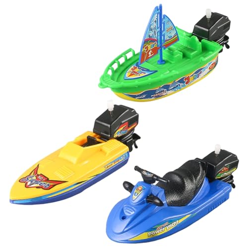 Hbbgdiy Spielzeugboote, 3PCS Lustige kleine Plastikbootbad Spielzeug Leichtes Schnellboot, Segelboot und Motorboot für Sommer -Strandpool -Hinterhofspiele Hbbgdiy Spielzeugboote, 3PCS Lustige kleine Plastikbootbad Spielzeug Leichtes Schnellboot, Segelboot und Motorboot für Sommer -Strandpool -Hinterhofspiele von Hbbgdiy