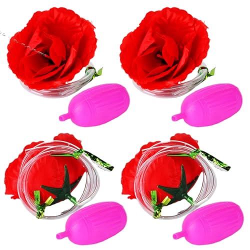 Hbbgdiy Squirting Flower Rose Streichspielzeug 4PCs kreative lustige Streichgeschenke realistische Clownblume, die Wasser für Partyversorgungen spritzt Hbbgdiy Squirting Flower Rose Streichspielzeug 4PCs kreative lustige Streichgeschenke realistische Clownblume, die Wasser für Partyversorgungen spritzt von Hbbgdiy