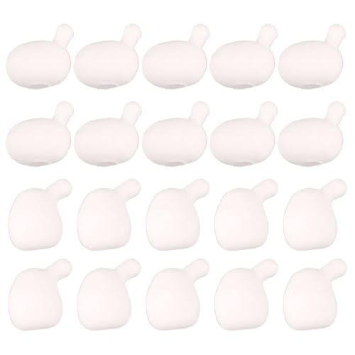 Hbbgdiy Stressspielzeug 20pcs Anti -Angst -Inner -Ball -Ersatz für Squeeze Toy 2 Größen DIY Weiß weiche Flexible FUUNY Dekompression Spielzeug für Kinder Erwachsene Wen, Frauen von Hbbgdiy