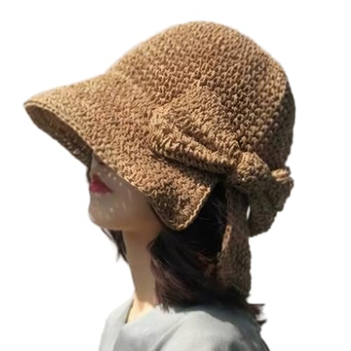 Hbbgdiy Strohhut, stilvoller Sonnenschutz zusammenklappbar atmungsaktivem Sommerhut mit niedlichen Bugfaltvisorhüten für Frauen im Freien Strand Hbbgdiy Strohhut, stilvoller Sonnenschutz zusammenklappbar atmungsaktivem Sommerhut mit niedlichen Bugfaltvisorhüten für Frauen im Freien Strand von Hbbgdiy