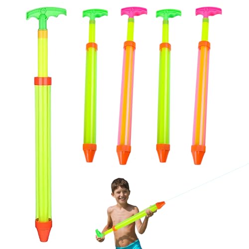Hbbgdiy Wasserpistole Langer Wasser -Squirter für Kinder Pool Spielzeug 5pcs 43 cm Spaß Soaker Gun für Schwimmbad Beach Garden Outdoor (zufällige Farbe). von Hbbgdiy