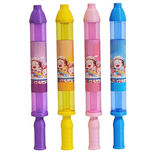 Hbbgdiy Wasserpistolen für Kinder 4PCS 4 Farben Ziehungstyp Wasserpistole mit Mehreren Loch 18 Zoll Plastik -Sommerspielzeug für Strand, Pool, Innenhof, Outdoor Hbbgdiy Wasserpistolen für Kinder 4PCS 4 Farben Ziehungstyp Wasserpistole mit Mehreren Loch 18 Zoll Plastik -Sommerspielzeug für Strand, Pool, Innenhof, Outdoor von Hbbgdiy