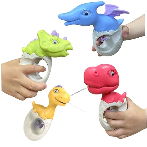 Hbbgdiy Wasserpistolen für Kinder Dinosaurier im Freien Wasserspielzeug Squirter für Kleinkinder Sommer Beach Schwimmbad Party bevorzugt 4pcs. Hbbgdiy Wasserpistolen für Kinder Dinosaurier im Freien Wasserspielzeug Squirter für Kleinkinder Sommer Beach Schwimmbad Party bevorzugt 4pcs. von Hbbgdiy