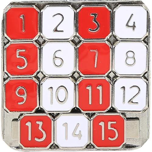 Number -Folie -Puzzle, 3 x 3 15 Gitter Metall Nummer Schieber Rätsel, lustige Kinder -Diasspiele, kreative Bildungs- und Lernspielzeuggeschenke für Kinder, Erwachsene Number -Folie -Puzzle, 3 x 3 15 Gitter Metall Nummer Schieber Rätsel, lustige Kinder -Diasspiele, kreative Bildungs- und Lernspielzeuggeschenke für Kinder, Erwachsene von Hbbgdiy