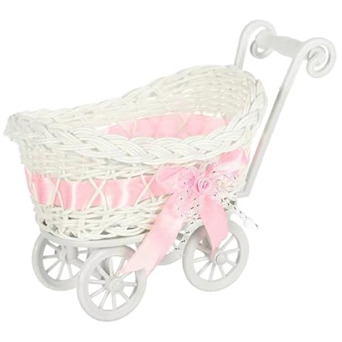 Wicker Baby Carriage, Vintage Baby Wagendekor, 9, 5x5, 5x6, 7 Zoll Plastikbonbonborb Puppen Kinderwagen auf Holzrädern Kinderwagen -Geburtstagsfeier Geschenke Wicker Baby Carriage, Vintage Baby Wagendekor, 9, 5x5, 5x6, 7 Zoll Plastikbonbonborb Puppen Kinderwagen auf Holzrädern Kinderwagen -Geburtstagsfeier Geschenke von Hbbgdiy