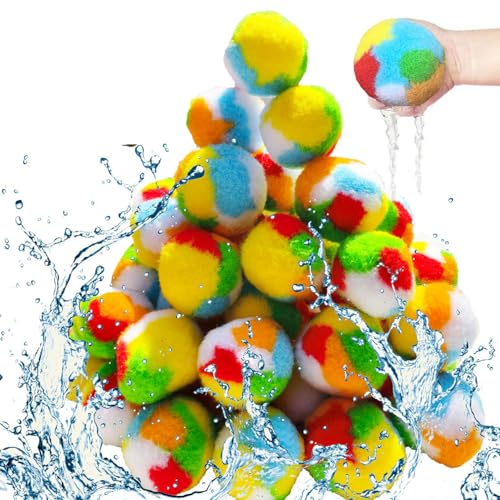 Wiederverwendbare Wasserkugeln, 60 Prozent tragbare interaktive lustige Wasserschwammbälle, sicheres weiches farbenfrohe Pool -Spielzeug für Strand Hinterhofparty Wiederverwendbare Wasserkugeln, 60 Prozent tragbare interaktive lustige Wasserschwammbälle, sicheres weiches farbenfrohe Pool -Spielzeug für Strand Hinterhofparty von Hbbgdiy