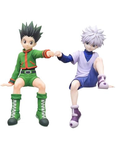 Hcenxan 2PCS Gon Freecss und Killua Zaoldyeck Figuren Anime Sitting Figure Cartoon Charakter Modell Sammlerstücke Geschenke für Fans Hcenxan 2PCS Gon Freecss und Killua Zaoldyeck Figuren Anime Sitting Figure Cartoon Charakter Modell Sammlerstücke Geschenke für Fans von Hcenxan