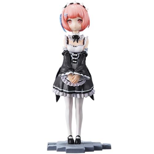 Hcenxan Anime RAM Figur Maid Outfit stehend Figure Charakter Modell Schreibtisch Dekoration für Geburtstagsgeschenke von Hcenxan