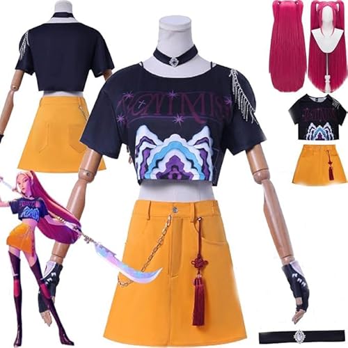 Hcenxan Anime Zoey Cosplay Kostüm Rumi Outfit Mira Rollenspiel Uniform Komplettes Set Halloween Party Karneval Dress Up mit Perücke Ring Ohrringe für Fraue Hcenxan Anime Zoey Cosplay Kostüm Rumi Outfit Mira Rollenspiel Uniform Komplettes Set Halloween Party Karneval Dress Up mit Perücke Ring Ohrringe für Fraue von Hcenxan