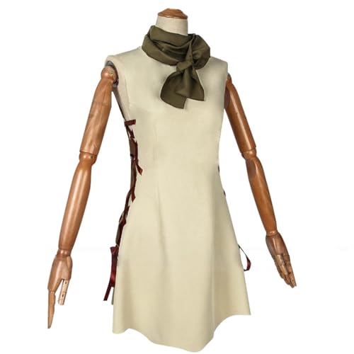 Hcenxan Dr.Stone Cosplay Kostüm komplettes Set Ogawa Yuzuriha ärmelloses Kleid mit Perücke Halloween Kostüm von Hcenxan