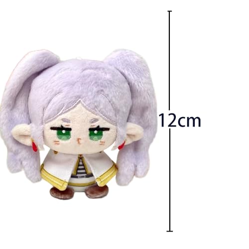 Hcenxan Frieren PlüSchkissen Anime Charakter PlüSchkissen 12cm Auto Schlafzimmer Tasche AnhäNger, Geburtstagsgeschenke FüR Anime-Fans von Hcenxan