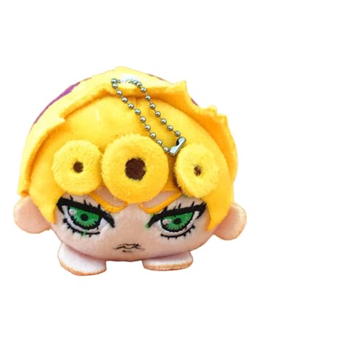 Hcenxan Giorno Giovanna Plüschtier Schlüsselr Bruno Bucciarati Soft Schlüsselanhänger Higashikata Josuke plushfigur Mini Plush Kissen für Geburtstagsgeschenke von Hcenxan
