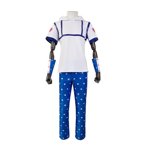 Hcenxan JJBA Johnny Cosplay Kostüm Anime Jodio Cosplay Outfits Yamagishi Yukako Cosplay Susie Q Halloween Cujoh Jolyne Karneval Party Uniform Komplettes Set von Hcenxan