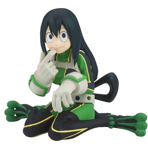 Hcenxan MHA Anime Asui Tsuyu Figur Asui Tsuyu Sitzpose Aktionsfigur Statue Schreibtischdekoration Anime Fan Geschenk von Hcenxan