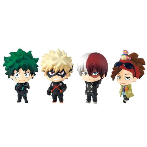 Hcenxan MHA Midoriya Izuku 5PCS Figur Anime Figur PVC Schlafzimmer Schreibtisch Niedliche Ornamente Modell Niedlich SammlerstüCke, Geburtstagsgeschenke FüR Freunde von Hcenxan