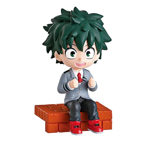 Hcenxan MHA Midoriya Izuku Anime MHA Charakter Midoriya Izuku Figur 5cm PVC Schlafzimmer Sofa Ornamente Modell, Geburtstagsgeschenke FüR Freunde von Hcenxan