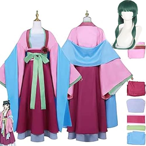 Hcenxan Maomao Cosplay Kostüm Damen mit Perücke Anime Jinshi Hanfu Cosplay Outfit Rollenspiel Uniform Komplettes Set für Erwachsene Halloween Karneval Party Hcenxan Maomao Cosplay Kostüm Damen mit Perücke Anime Jinshi Hanfu Cosplay Outfit Rollenspiel Uniform Komplettes Set für Erwachsene Halloween Karneval Party von Hcenxan