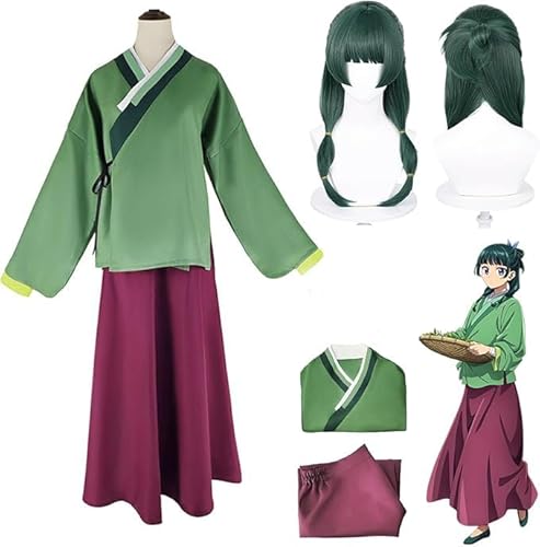 Hcenxan Maomao Cosplay Kostüm Damen mit Perücke Anime Jinshi Hanfu Cosplay Outfit Rollenspiel Uniform Komplettes Set für Erwachsene Halloween Karneval Party Hcenxan Maomao Cosplay Kostüm Damen mit Perücke Anime Jinshi Hanfu Cosplay Outfit Rollenspiel Uniform Komplettes Set für Erwachsene Halloween Karneval Party von Hcenxan