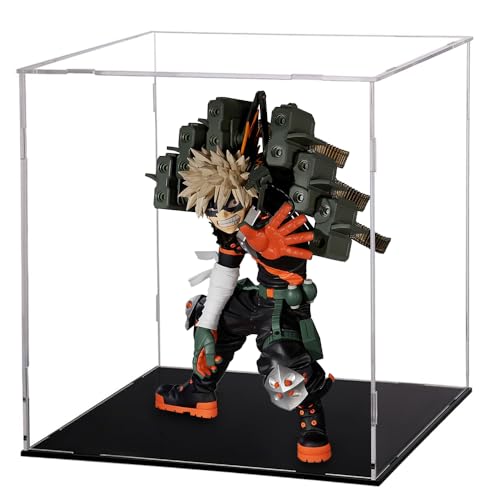 Hcenxan Mha Bakugou Katsukifigure Desktop-Ornament Modell + Acryl Figur Aufbewahrungsbox Set, Geburtstagsgeschenk FüR Freunde 12cm von Hcenxan