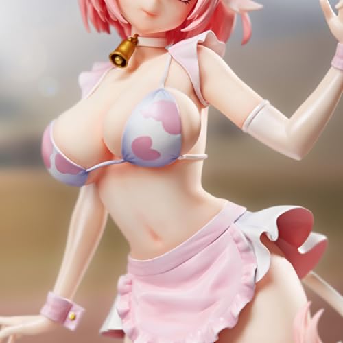 Hcenxan Milkgirls Figur Original Illustration SchöNes MäDchen Kuh MäDchen 25cm Stehende Haltung PVC Desktop-Modell Ornamente, Geburtstagsgeschenke FüR Freunde von Hcenxan