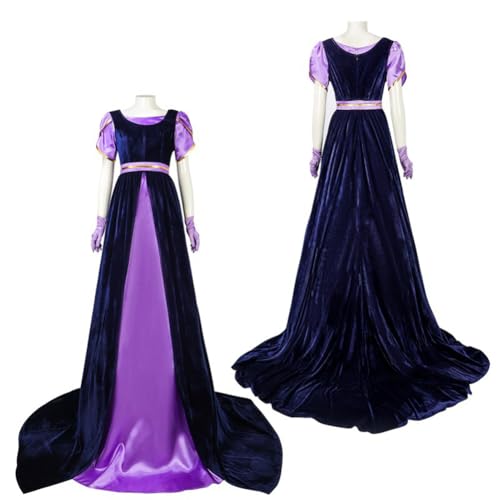 Hcenxan Regency Kleid Damen Cosplay Kostüm mit Handschuhen Viktorianisches Empire Kleid Hohe Taille Vintage Renaissance Halloween Kostüm für Party Hcenxan Regency Kleid Damen Cosplay Kostüm mit Handschuhen Viktorianisches Empire Kleid Hohe Taille Vintage Renaissance Halloween Kostüm für Party von Hcenxan