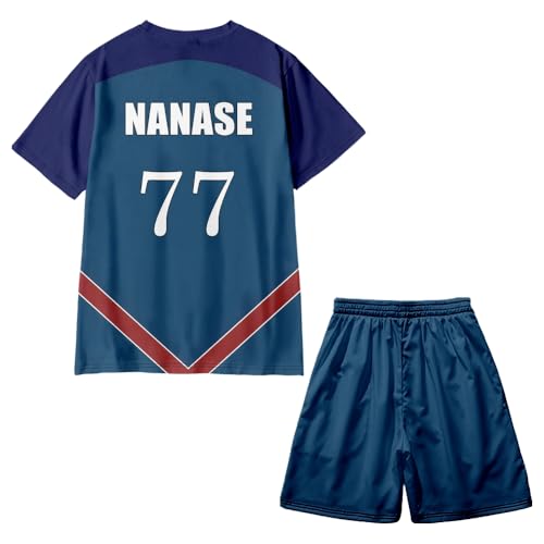 Hcenxan Seishiro Nagi Isagi Yoichi T-Shirt Anime Charakter Peripherie Kleidung Erwachsene 3D Farbe Druck Kurzarm T-Shirt + Sport Shorts Hcenxan Seishiro Nagi Isagi Yoichi T-Shirt Anime Charakter Peripherie Kleidung Erwachsene 3D Farbe Druck Kurzarm T-Shirt + Sport Shorts von Hcenxan
