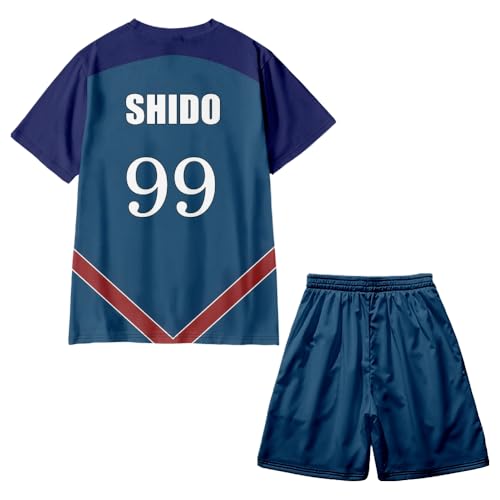 Hcenxan Seishiro Nagi Isagi Yoichi T-Shirt Anime Charakter Peripherie Kleidung Erwachsene 3D Farbe Druck Kurzarm T-Shirt + Sport Shorts Hcenxan Seishiro Nagi Isagi Yoichi T-Shirt Anime Charakter Peripherie Kleidung Erwachsene 3D Farbe Druck Kurzarm T-Shirt + Sport Shorts von Hcenxan