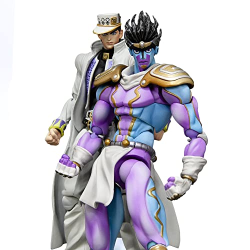 Jotaro & Star Platinum Anime Actionfigur Action Charakter Figur Modell Jotaro & Star Platinum Austauschbares ZubehöR Modell SammlerstüCke Weihnachtsdekoration Geschenke 15cm von Hcenxan