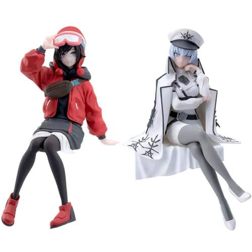 Weiss Schnee Figur Original Painting Ruby Rose Original Painting Figure Statuen Anime Action Figuren Modell Heimdekoration Sammlerstücke Desktop Dekorationen von Hcenxan
