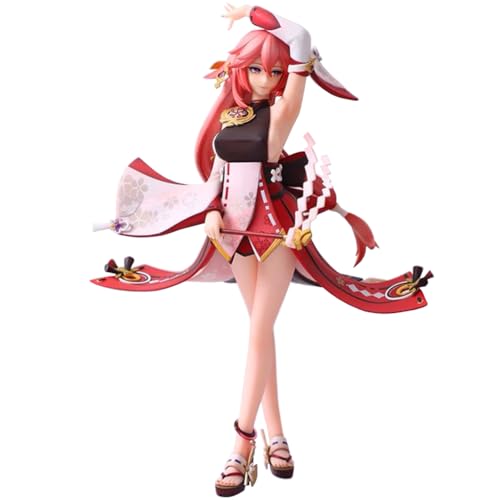 Yae Miko Actionfigur Anime Spiel Charakter Action-Modell PVC Desktop-Modell Ornamente Sammlerstücke Weihnachtsdekorationen Yae Miko Actionfigur Anime Spiel Charakter Action-Modell PVC Desktop-Modell Ornamente Sammlerstücke Weihnachtsdekorationen von Hcenxan